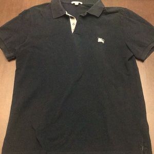Black Burberry Brit Polo